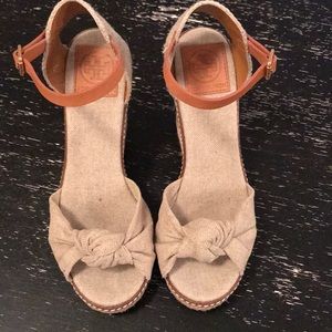 Beautiful Tory Burch wedge sandals